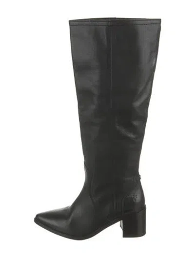 Pre-owned Frye Leather Boots In Black
