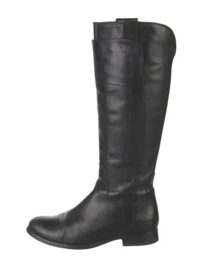 Pre-owned Frye Leather Boots In Black