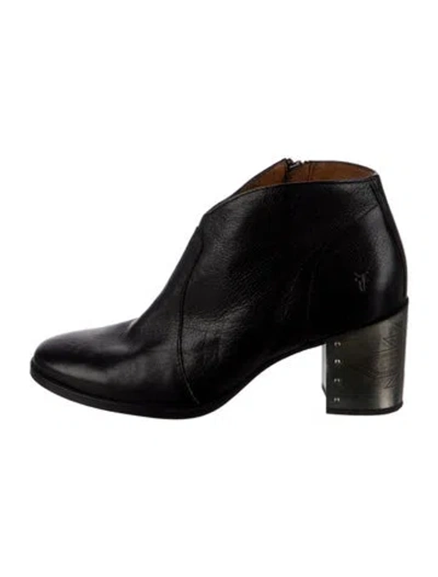 Pre-owned Frye Leather Boots In Black