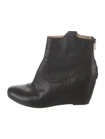 Pre-owned Frye Leather Boots In Black