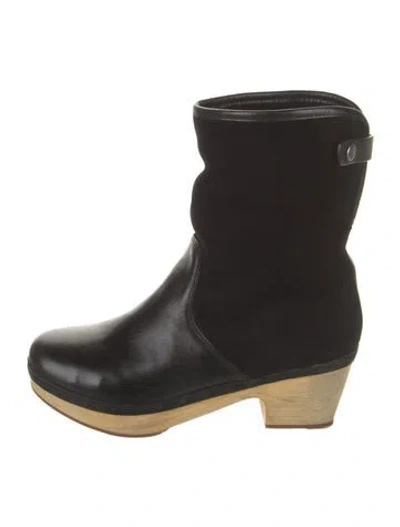 Pre-owned Frye Leather Boots In Black