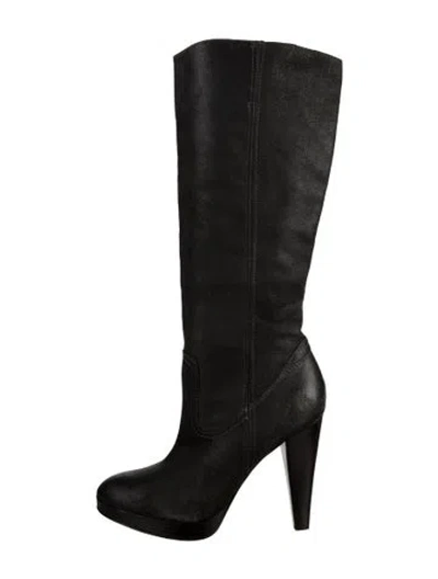 Pre-owned Frye Leather Boots In Black