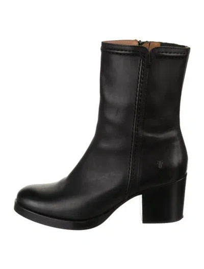 Pre-owned Frye Leather Boots In Black