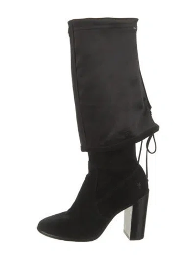 Pre-owned Frye Leather Boots In Black