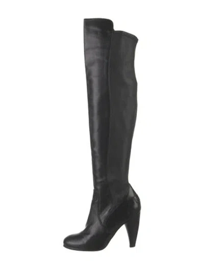 Pre-owned Frye Leather Boots In Black