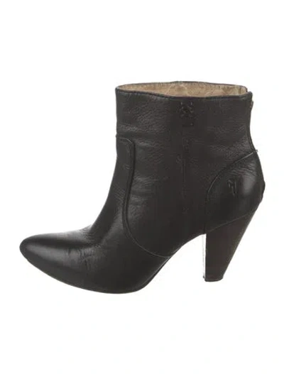 Pre-owned Frye Leather Boots In Black