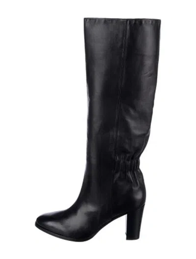 Pre-owned Frye Leather Boots In Black
