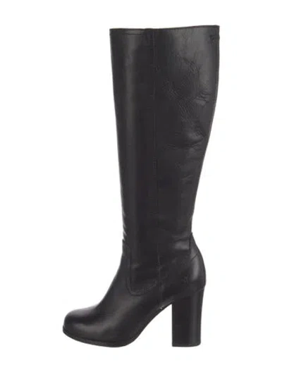 Pre-owned Frye Leather Boots In Black