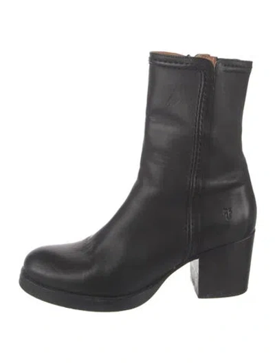 Pre-owned Frye Leather Boots In Black