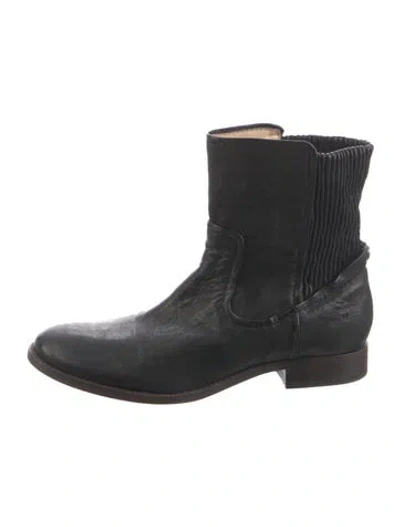 Pre-owned Frye Leather Boots In Black
