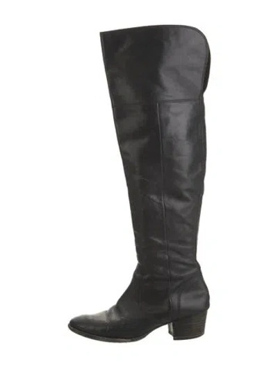 Pre-owned Frye Leather Boots In Black