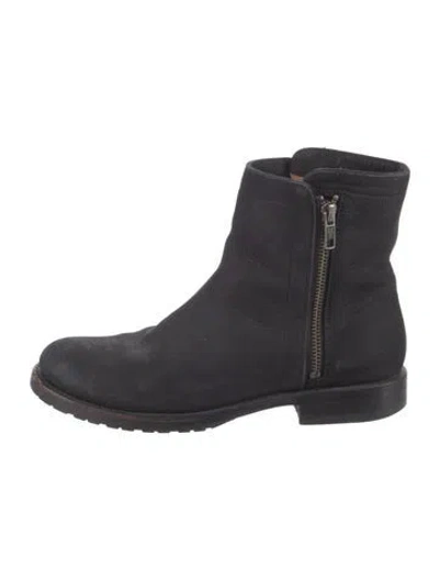 Pre-owned Frye Leather Boots In Blue