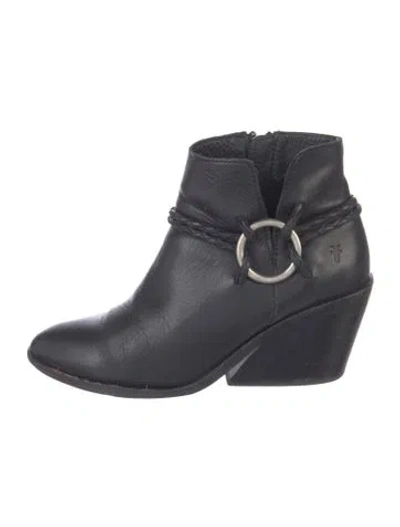 Pre-owned Frye Leather Boots In Blue