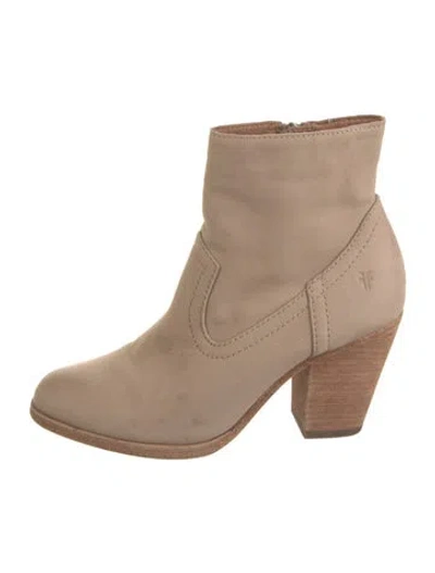 Pre-owned Frye Leather Boots In Brown