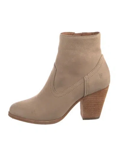 Pre-owned Frye Leather Boots In Brown