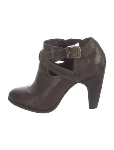 Pre-owned Frye Leather Boots In Brown