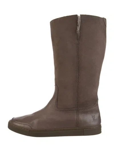 Pre-owned Frye Leather Boots In Brown