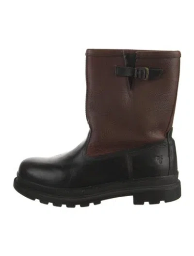Pre-owned Frye Leather Boots In Brown