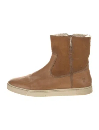 Pre-owned Frye Leather Boots In Brown