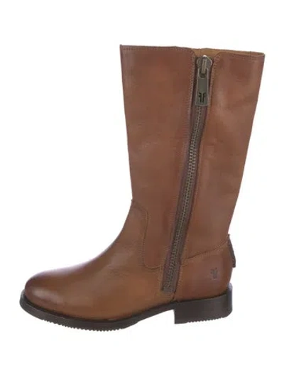 Pre-owned Frye Leather Boots In Brown