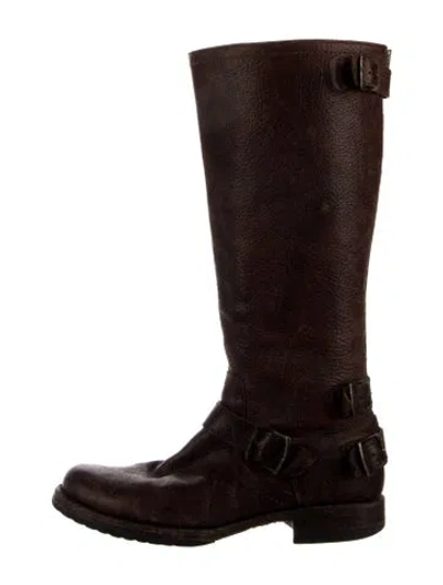 Pre-owned Frye Leather Boots In Brown
