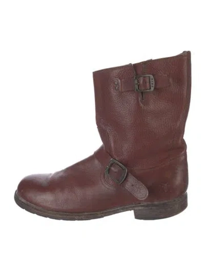 Pre-owned Frye Leather Boots In Brown