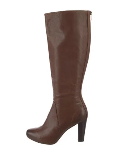 Pre-owned Frye Leather Boots In Brown
