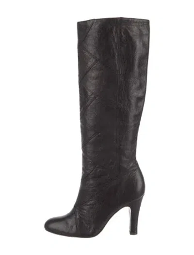 Pre-owned Frye Leather Boots In Gray