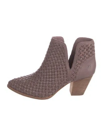 Pre-owned Frye Leather Boots In Purple