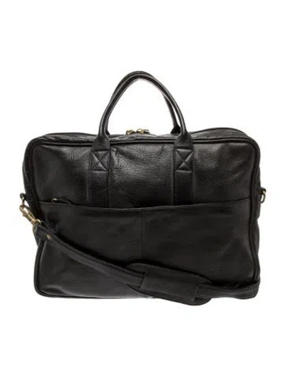 Pre-owned Frye Leather Briefcase In Black