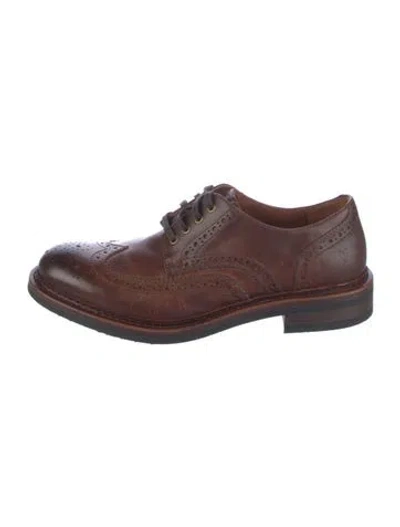 Pre-owned Frye Leather Brogues In Brown