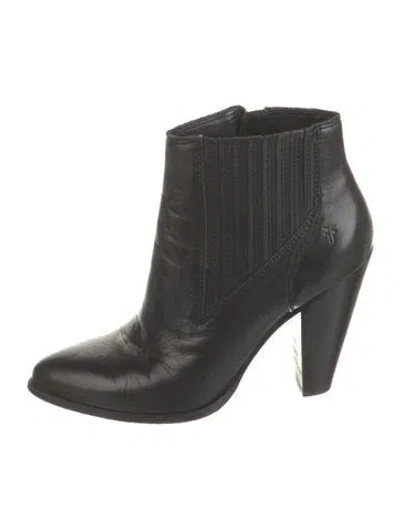 Pre-owned Frye Leather Chelsea Boots In Black
