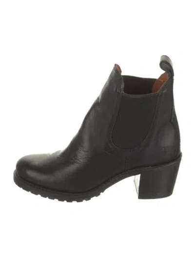 Pre-owned Frye Leather Chelsea Boots In Black