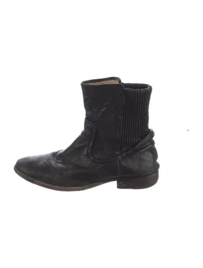Pre-owned Frye Leather Chelsea Boots In Black