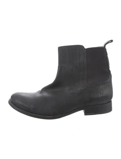 Pre-owned Frye Leather Chelsea Boots In Black