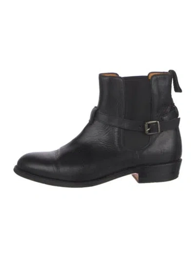 Pre-owned Frye Leather Chelsea Boots In Black