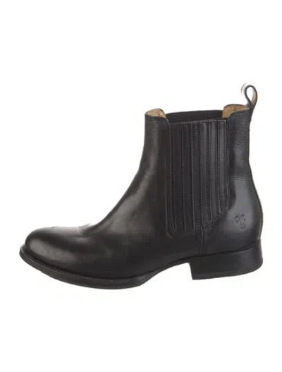 Pre-owned Frye Leather Chelsea Boots In Black