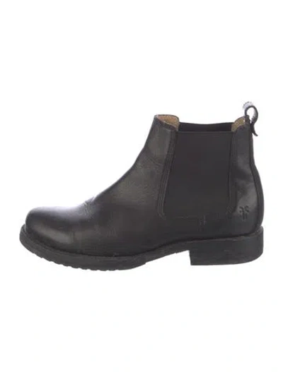 Pre-owned Frye Leather Chelsea Boots In Black