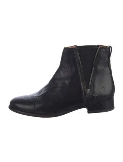 Pre-owned Frye Leather Chelsea Boots In Black