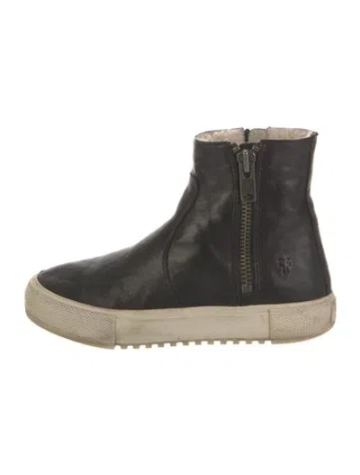 Pre-owned Frye Leather Chelsea Boots In Black
