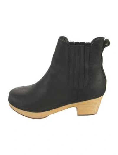 Pre-owned Frye Leather Chelsea Boots In Black