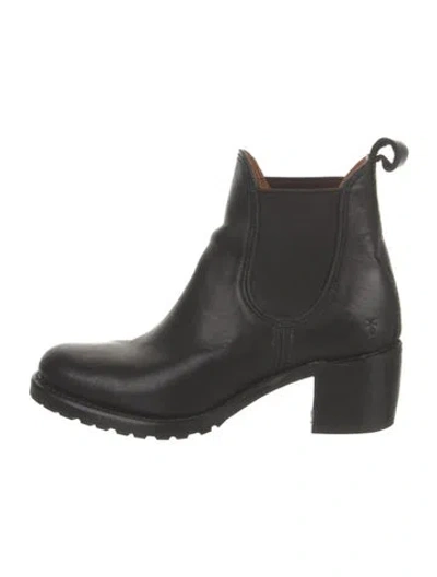 Pre-owned Frye Leather Chelsea Boots In Black