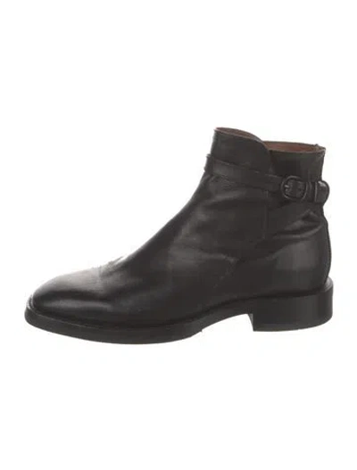 Pre-owned Frye Leather Chelsea Boots In Black