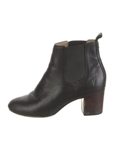 Pre-owned Frye Leather Chelsea Boots In Black