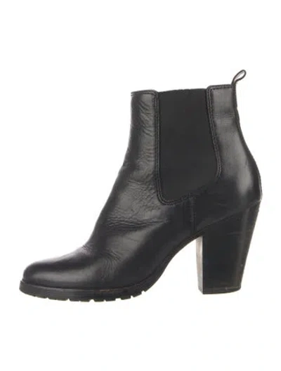 Pre-owned Frye Leather Chelsea Boots In Black