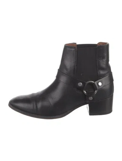 Pre-owned Frye Leather Chelsea Boots In Black