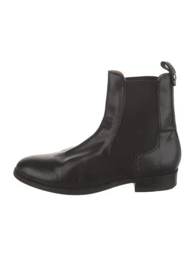 Pre-owned Frye Leather Chelsea Boots In Black