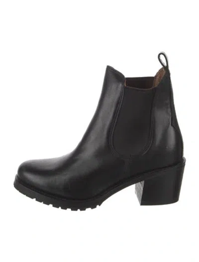 Pre-owned Frye Leather Chelsea Boots In Black