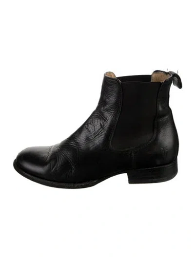Pre-owned Frye Leather Chelsea Boots In Black