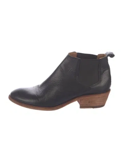 Pre-owned Frye Leather Chelsea Boots In Black